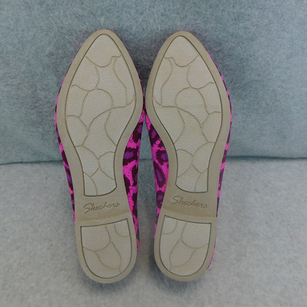 Sketcher Womens Air Cooled Memory Foam Flat Shoe Pink Animal Print Shoe - Size 8 - Picture 6 of 11